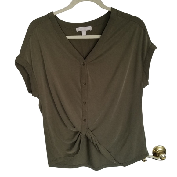 Chelse 28 Ssleeveless Top Modal Blend Olive Green Size Small - Picture 1 of 10